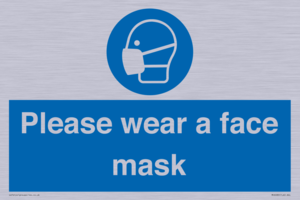 Please wear a face mask
